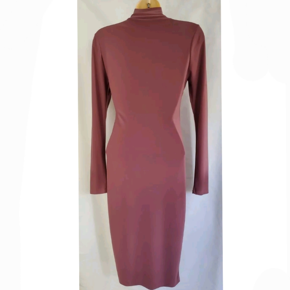 Women Fashion Nova Love Your FN Body Red Brown Stretch Long Sleeve Fully Size M - Picture 7 of 11
